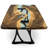 Pheraea Walnut Metal Base Dining Table-87038680