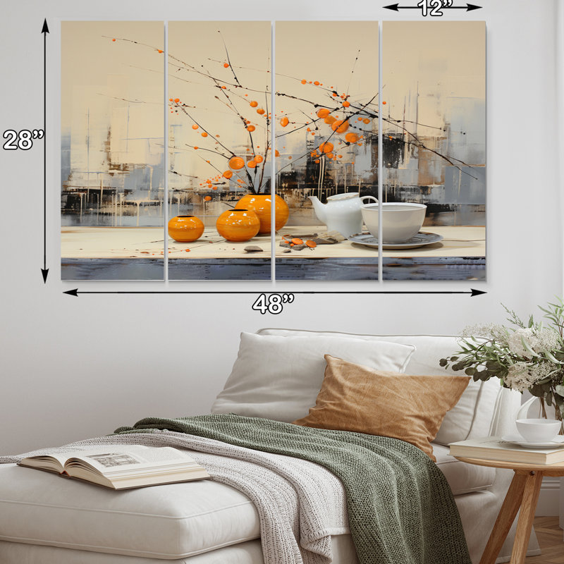 Breakfast Morning Feast II - Food & Beverage Metal Wall Art Prints Set