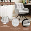 Upholstered Chenille Swivel Accent Chair-194452048