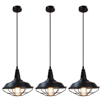 Farmhouse Pendant Light, Black Pendant Light, Industrial Pendant Light