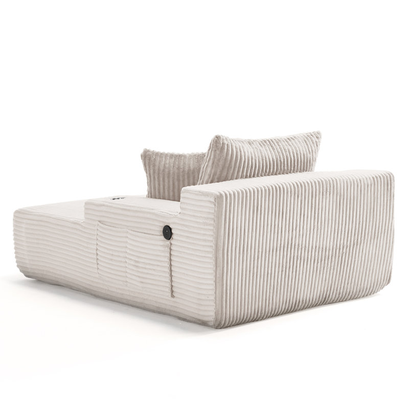 Méridienne 66 po d'intérieur, Beige