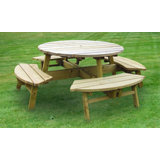 Dracut Round 5 - Piece 4 - Person 210Cm L Outdoor Picnic Table