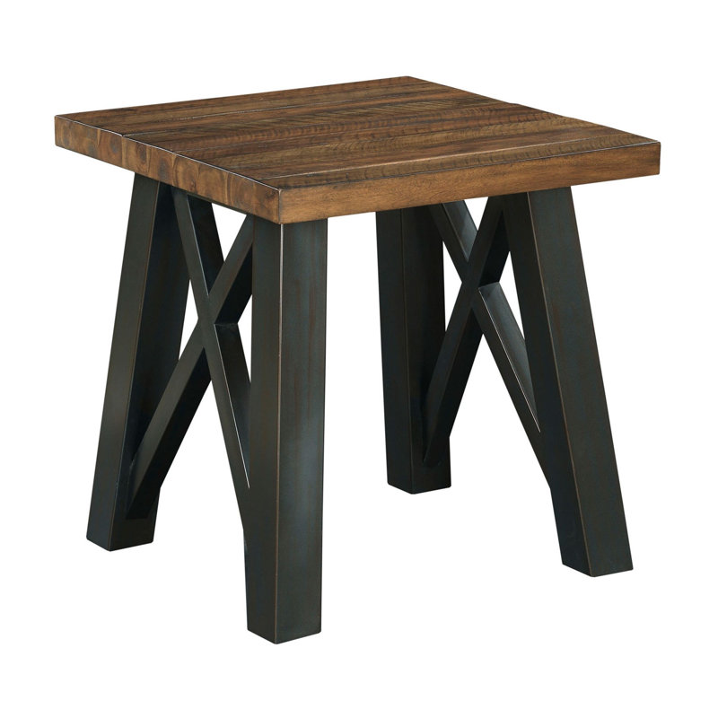Jermel Solid Wood Top End Table