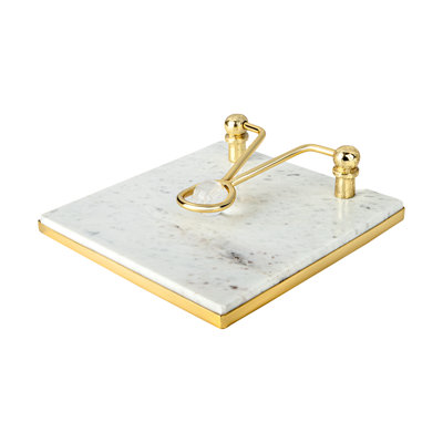 Square Napkin Holder With Ball - 7.5"