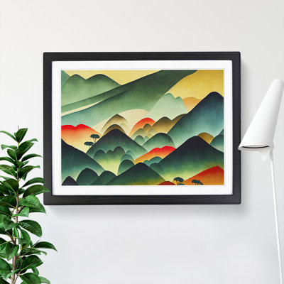 XH1022-7534X Rolling Mountain Range Vol.1 - Single Picture Frame Painting