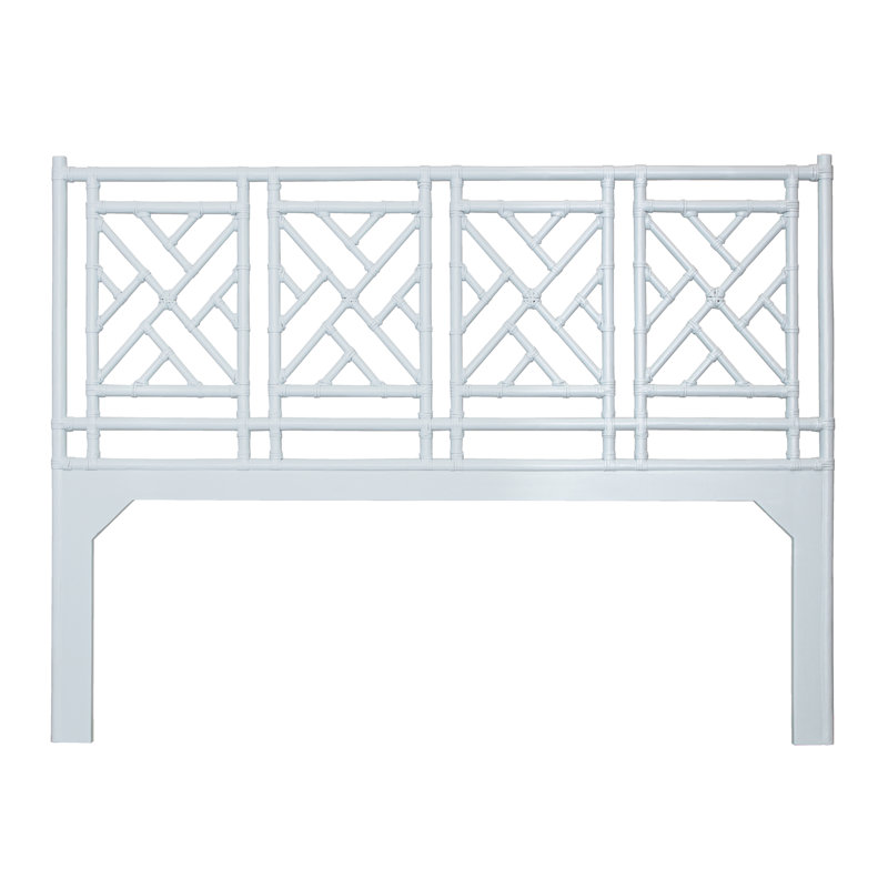 Chippendale Platform Bed, Light Blue, California King