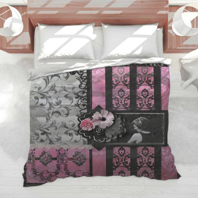 Floral Bedding Decor Comforter Vintage