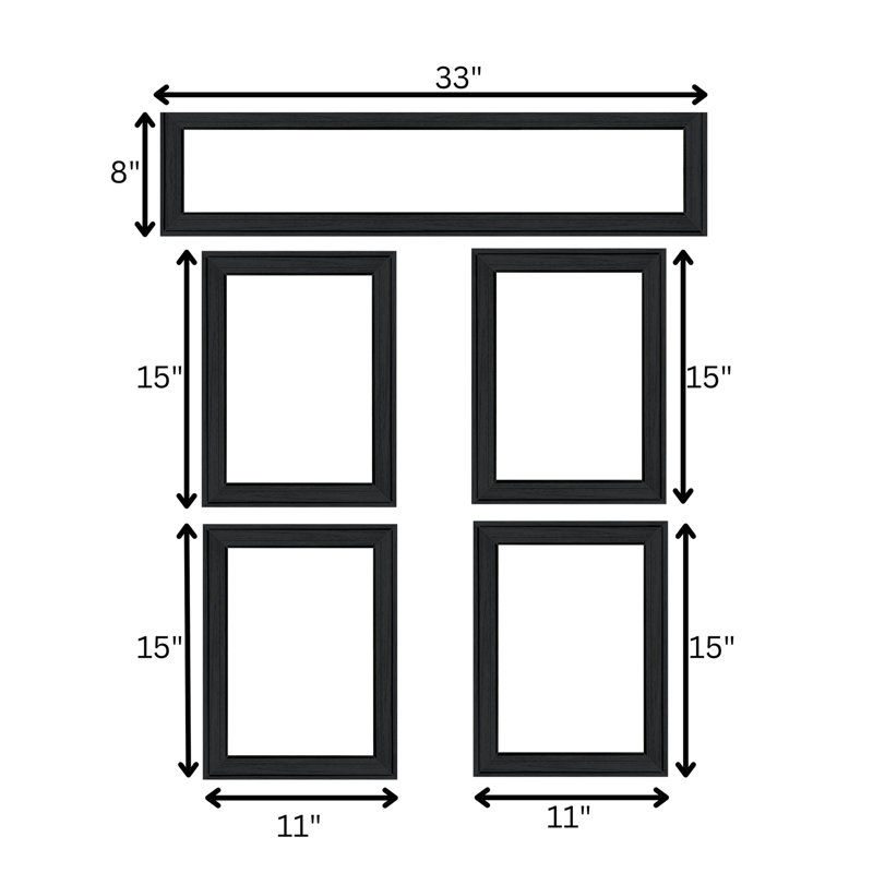 «Kitchen Friendship Collection II», vignette 5 pièces par Millwork Engineering, cadre noir