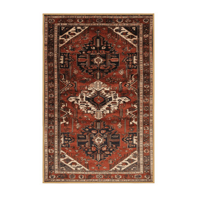 Tapis brun turc lavable à la machine