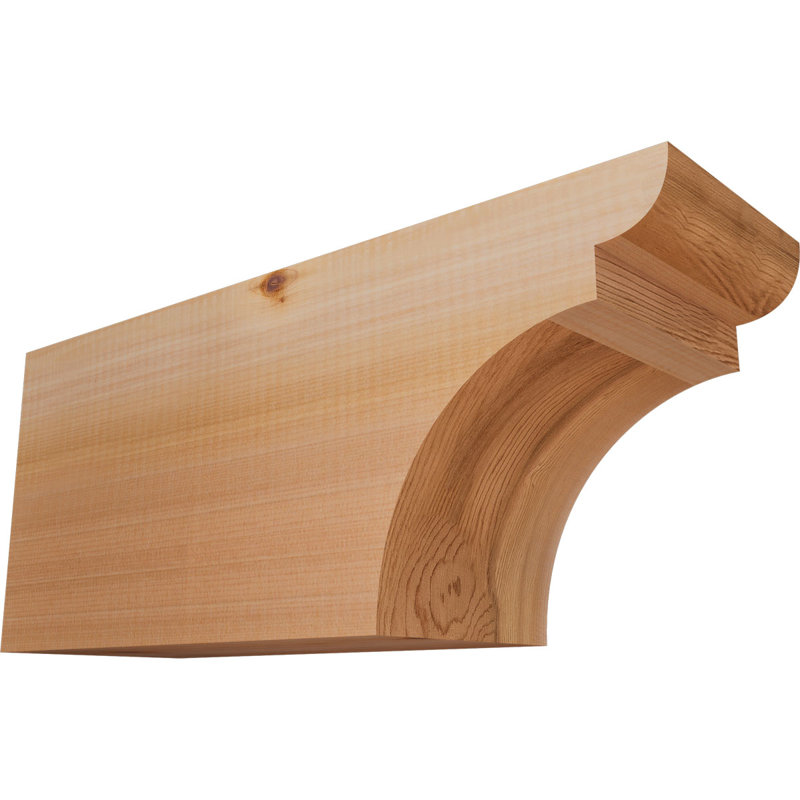 Yorktown Smooth Rafort Tail, Cèdre rouge, H 8 po x l 18 po x P 5,5 po