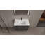 Meuble-lavabo autoportant avec lavabo double en résine, armoire de rangement avec portes à fermeture douce