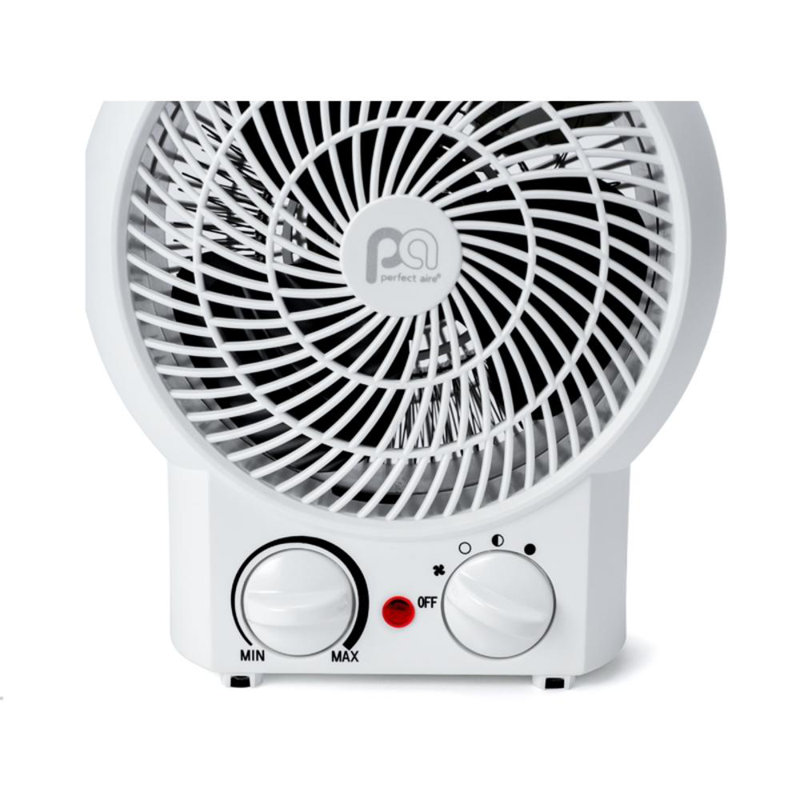 Perfect Aire White Electric Fan Forced Heater with Thermostat