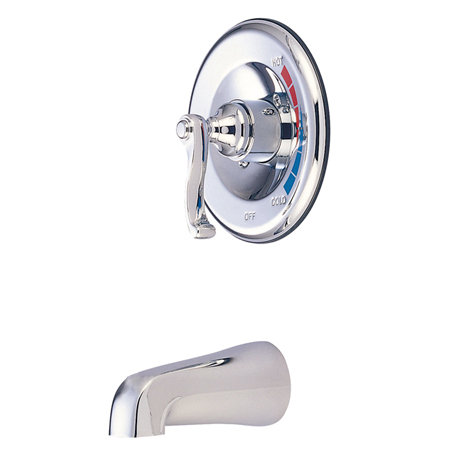 Atlanta Single Handle Wall Mounted Tub Spout, Chrome