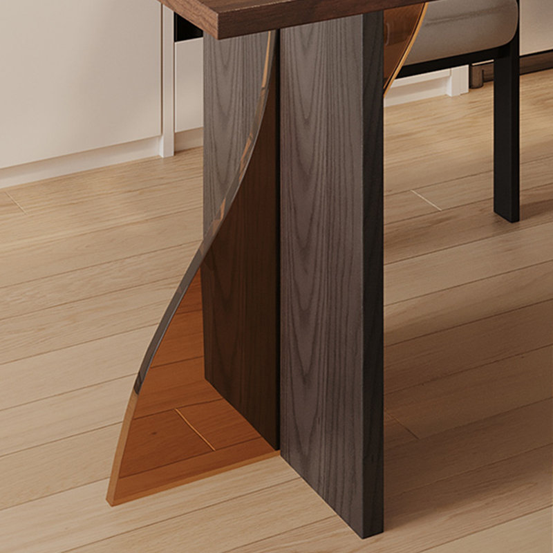 Bureau en bois massif avec plateau spacieux, H 29,53 po x l 70,87 po x P 31,5 po