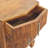 Wood Louvre Bedside Unit,Brown,2-Drawers-76684653