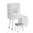 Bloye Vanity Table Stool Set-1249981612
