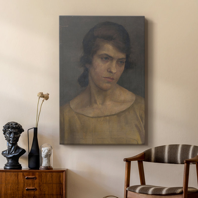 Vintage Portrait Print CX -Custom Wrapped Gallery Cavas, 48" H x 32" W
