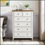 Commode moderne à 6 tiroirs avec mécanisme anti-basculement, rangement spacieux et poignées en métal élégantes pour une organisation élégante