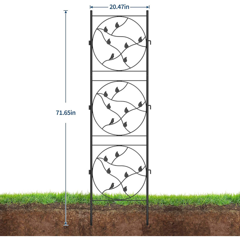 4 Pack Panels No Dig Dog Fence, 71.6 Outdoor Inch Tall Rustproof Animal Barrier With Gate