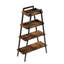 Étagère échelle à 4 niveaux Liscomb, support à fleurs pour plantes en bois, étagère de coin autoportante brune, étagère de rangement moderne avec dispositif anti-basculement pour salon, bureau à domicile, balcon-513119718