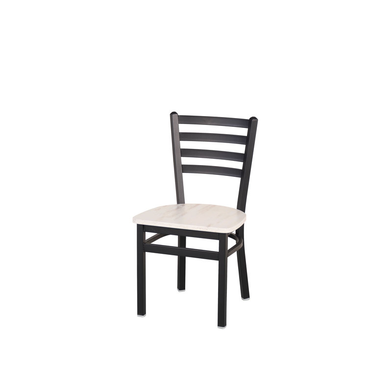 Lima 17.25'' H Metal Dining Chair, Antique Wash/Black, Sand Black