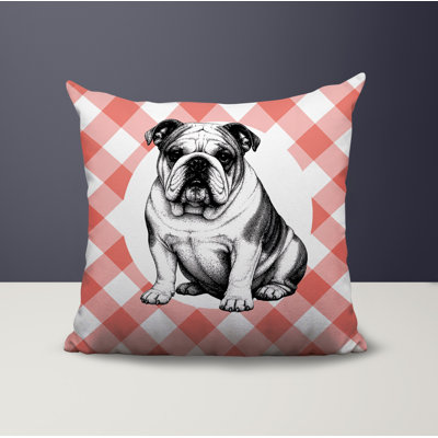 Bulldog  Indoor/Outdoor Reversible Pillow