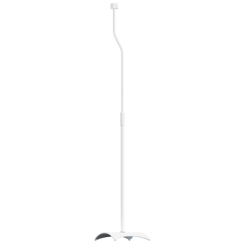42.2'' Adjustable Height Speaker Stand, White