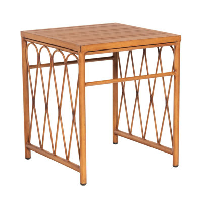 Table d'appoint avec plateau à lattes