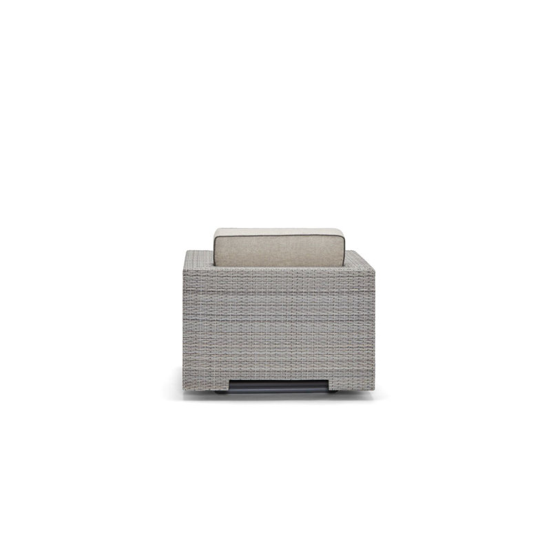 Lorenzo Swivel Lounge Chair, Dove Gray, Poet Birch