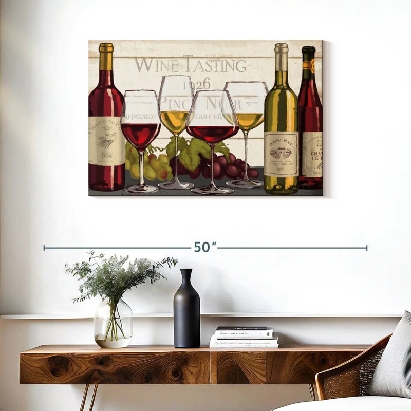 Dégustation de vin Yarlin I, H 24 po x l 36 po