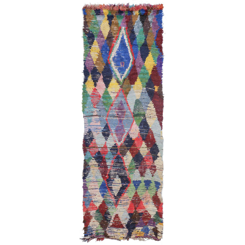 Tapis de couloir unique en laine marocain 3 pi 3 po x 9 pi 8 po Moroccan Rugs