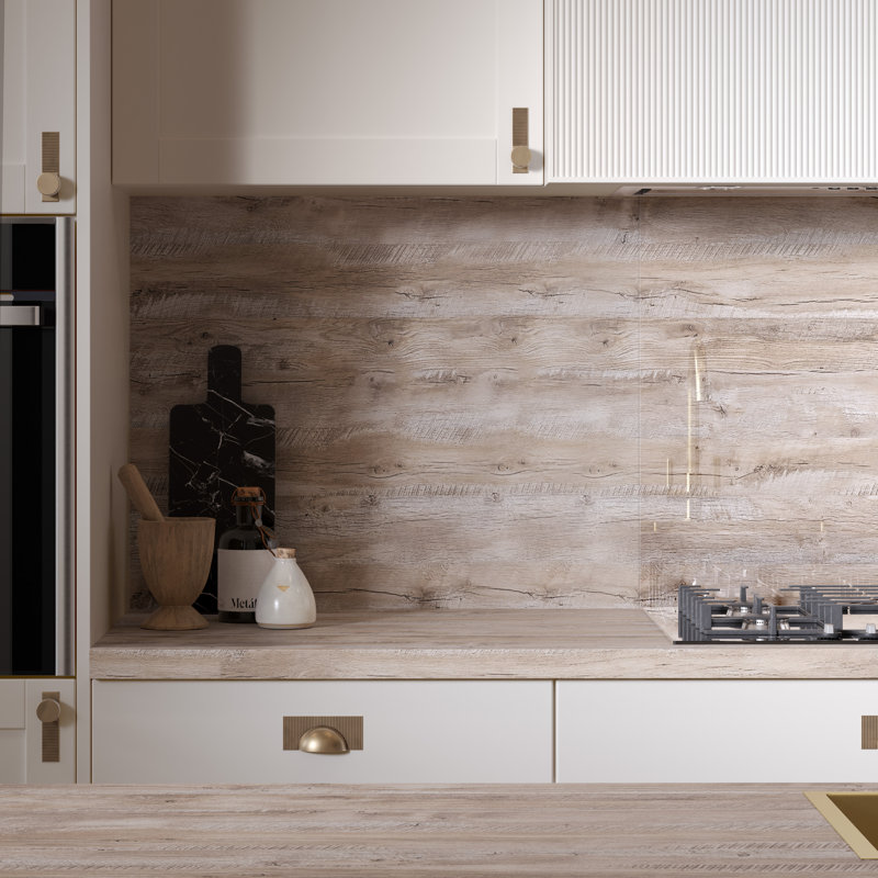 Croxdale Plank Square Edge Laminate Kitchen Splashback - 3000 x 600mm x 8mm 