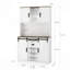 Bar avec porte de grange coulissante, grande table basse Buffet