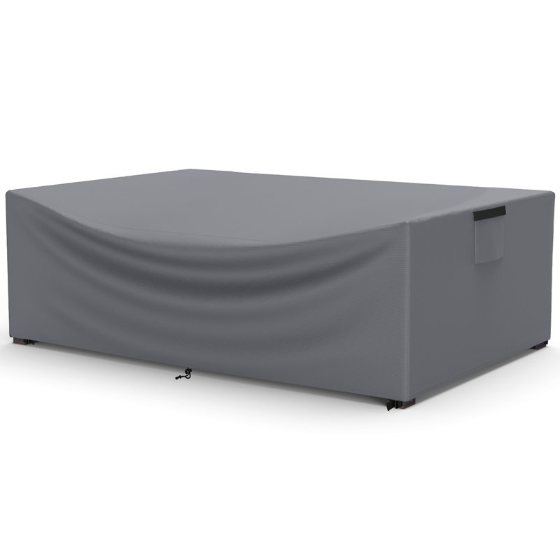 Heavy Duty Patio Furniture Cover for Garden and Deck Waterproof Rectangular Outdoor Furniture Cover, Gray