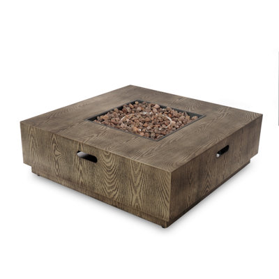 Outside Square Iron Fire Pit, 50,000 BTU