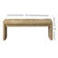 Banc rembourré moderne de style contemporain avec coins arrondis et finition chêne