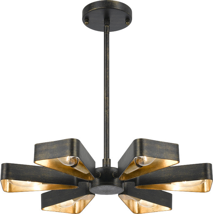 Culp 6 - Light Sputnik Sphere Chandelier, 47" H x 27.5" W x 27.5" D