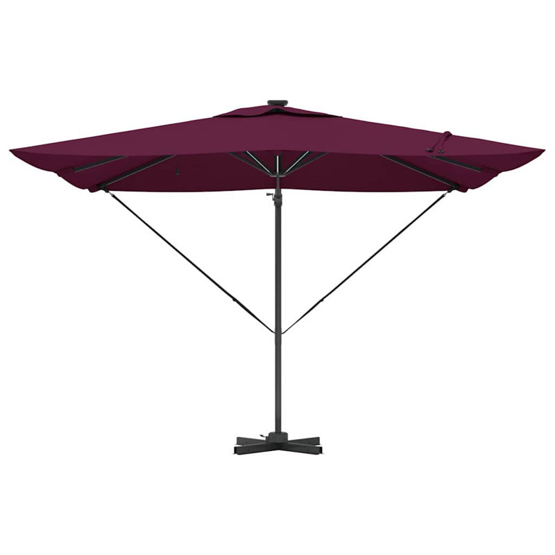 Cantilever Parasol, Dark Pink, 270cm H x 285cm W x 285cm D