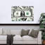 American One Dollar Contemporary Wall Art Print 1 Piece Wrapped Canvas Wall Art-1600337410