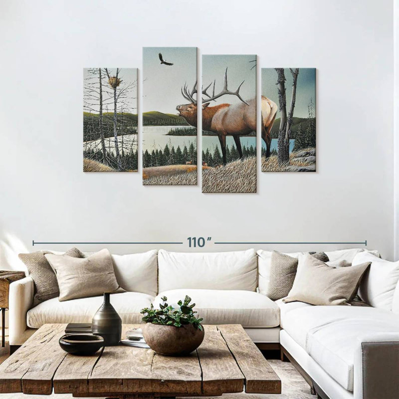 Brampt Bugling Elk, 48" H x 75" W