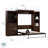 Arlex Murphy Bed with Shelving Units with Drawers-365966320-384721718