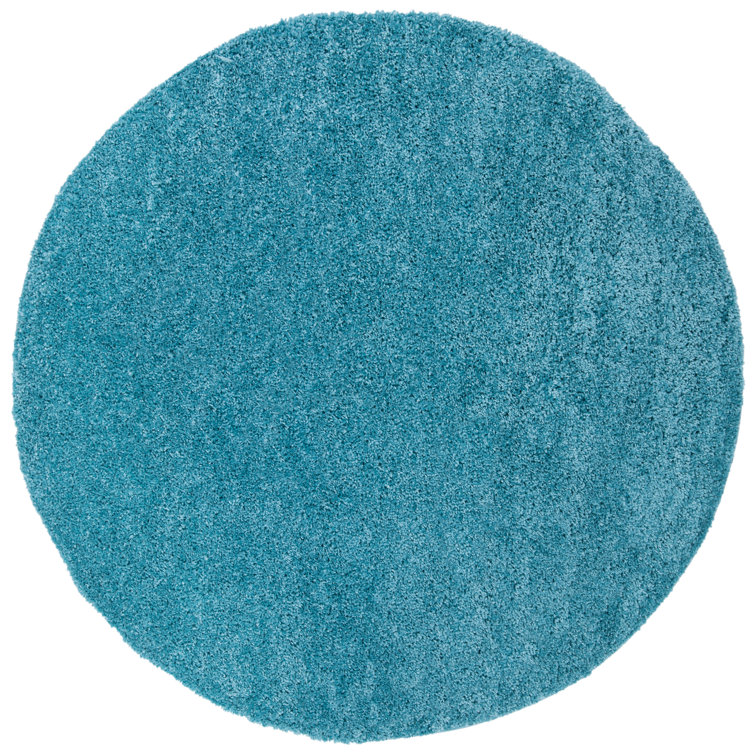 Jiang Shag Turquoise Area Rug