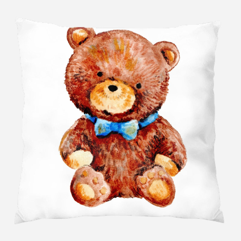 Coussin ours Sylacauga, Microsuède, Intérieur