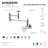 Kingston Brass Belknap Two-Handle 1-Hole Wall Mount Pot Filler Faucet-88082920