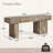 Solid Wood Bench, 47" Farmhouse Entryway Bench with Artistic Legs