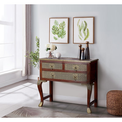 Sakho 86cm Solid Wood Console Table