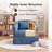 360-Degree Swivel Upholstered Armchair with Accent Pillow-367928024
