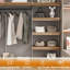 5 Pack Wire Shelf Liners, 24 X 12 Inch Foamed Pvc Wire Rack Covers, Walnut Wood Grain Decorative Shelf Protector, Removable Non-slip Shelving Pad For Kitchen Pantry Closet Cabinet Storage Organization