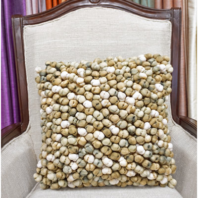 Cotton Blend Throw Pillow