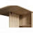 Folding Dining Table with Wheels and Storage Racks